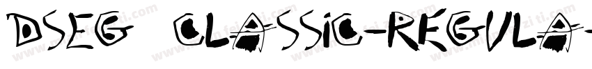 DSEG7 Classic-Regula字体转换